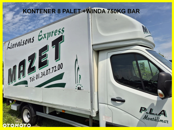 Kontener 8 palet winda 750kg Bar, Regulowana szerokość podramówki, Master, Iveco, Ducato, Inne