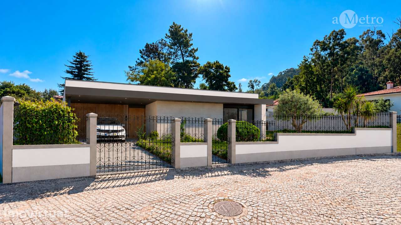 Moradia T3+1 térrea com piscina e jardim – Trofa - Grande imagem: 2/26