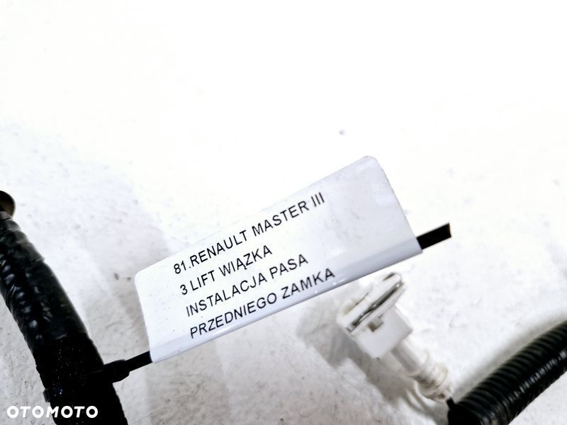 RENAULT MASTER  III 3 LIFT WIĄZKA INSTALACJA PASA PRZEDNIEGO ZAMKA MASKI 242145282 - 2