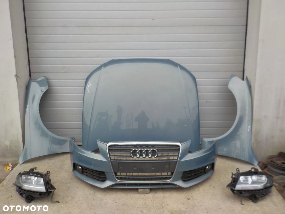 AUDI A4 B8 2.0 TDI PRZÓD MASKA ZDERZAK BŁOTNIKI PAS PRZEDNI Z CHŁODNICAMI LAMPY UK LX5X - 1