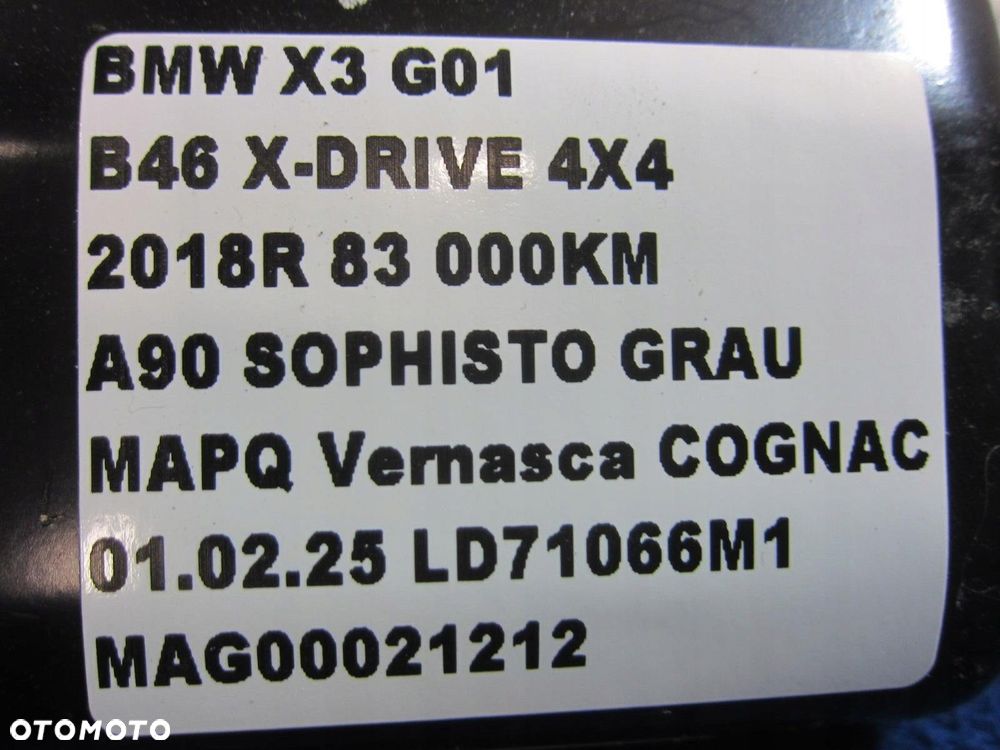 BMW X3 G01 G02 X4 PODUSZKA KOLANOWA PRAWA USA 79363844 ORYGINAŁ 72129363844 - 9