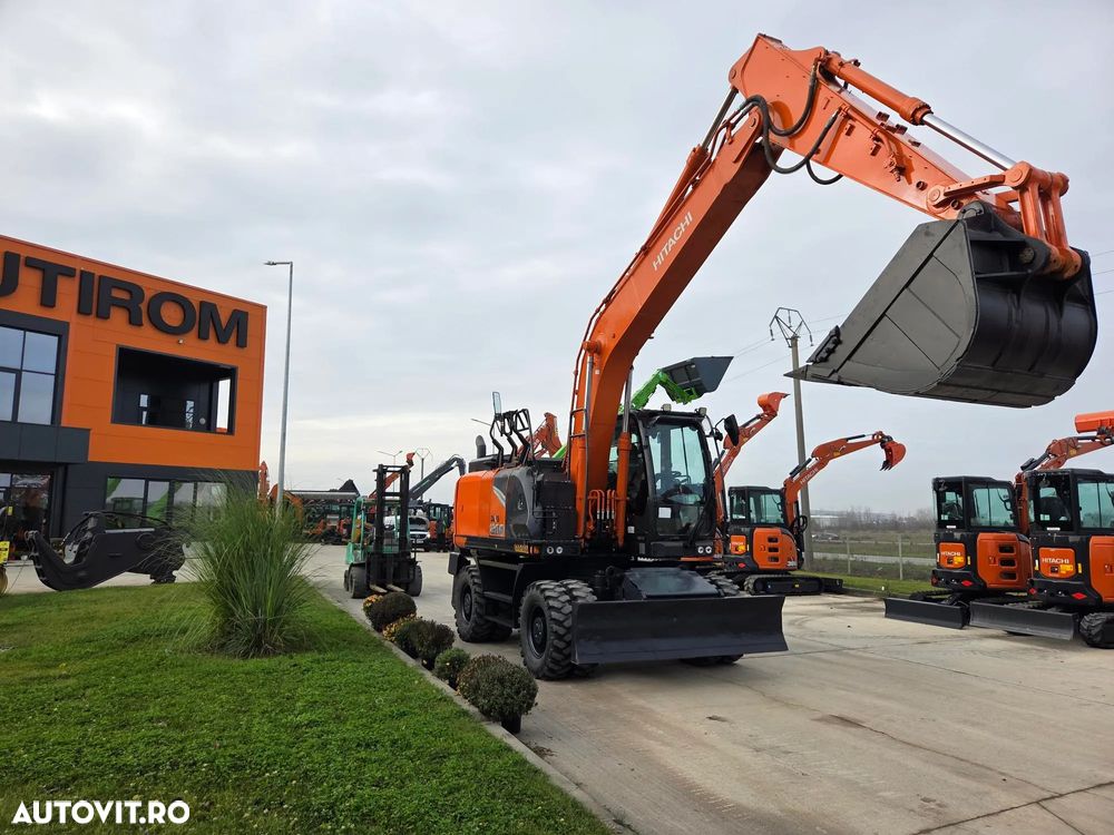 Hitachi PE ROTI, 20t, Cupa NOUA 1,2mc, 2022, 4.565h, LAMA NIVELARE si CALE, inst picon pe brate, consum mediu 7 litri pe ora, Ad sapare 6m, ridica 7 tone, latime 2,49m, Inst picon, camera spate, camere laterale, ULTIMA GENERATIE seria 7,  PROMOTIE-116.900Eur - 13