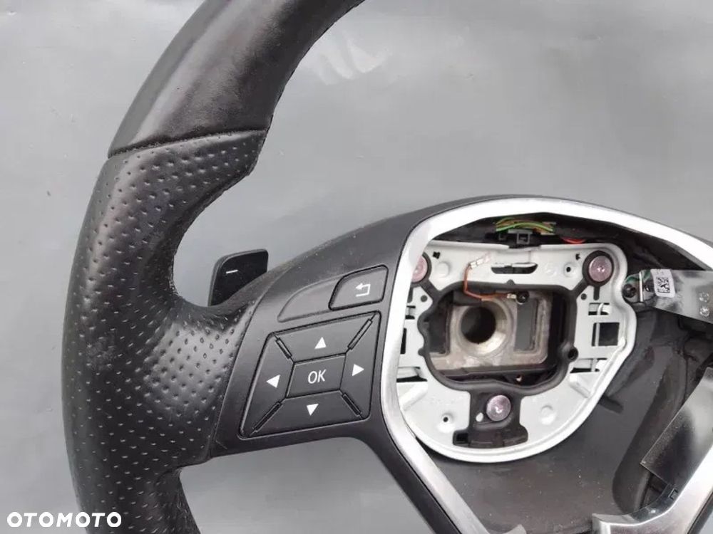Kierownica Multifunkcja Łopatki Skóra Mercedes W218 W212 Lift A2184600876 - 4
