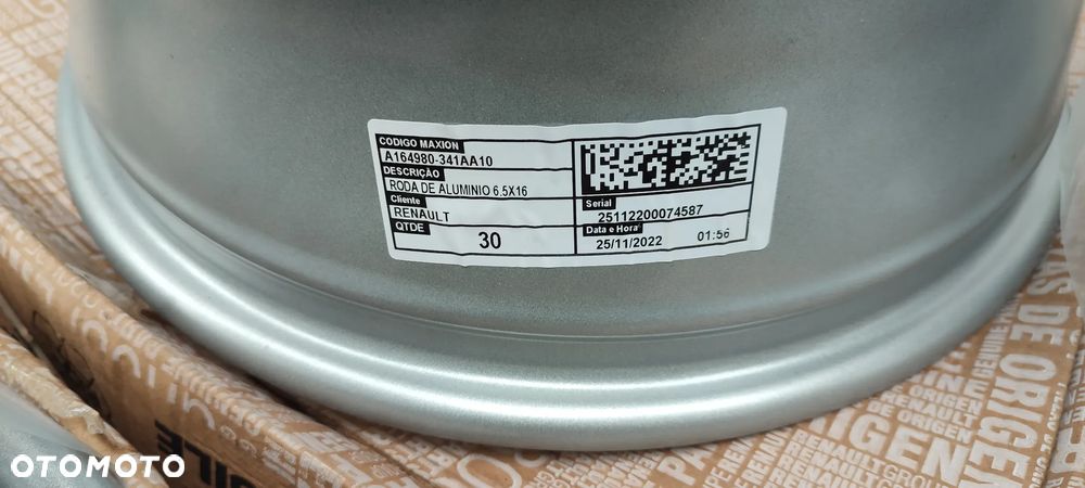 403003909R FELGI AULUMINIOWE 5x114.3 6.5Jx16 CALI ET50 RENAULT MEGANE CAPTUR SCENIC III KADIAR DACIA DUSTER NISSAN QASHQAI STAN JAK NOWE KOMPLET - 11