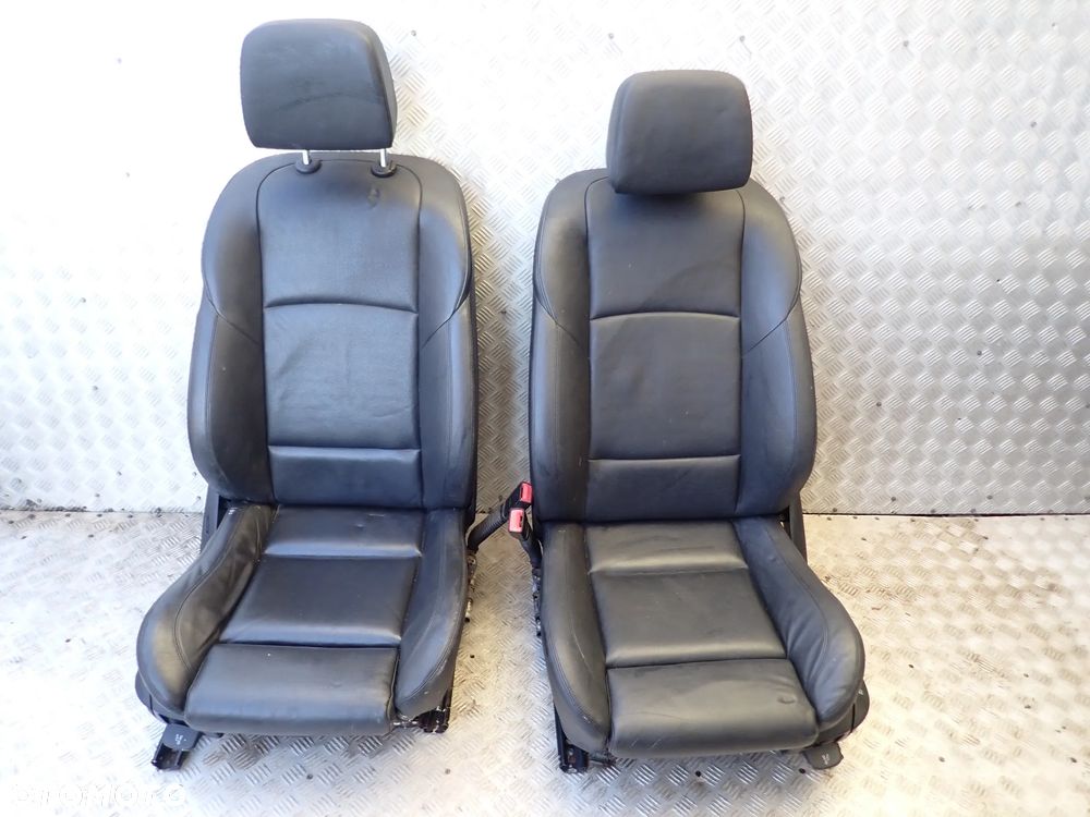 BMW F10  FOTEL PRZEDNI PRAWY / LEWY ORAZ KANAPA TYLNIA SKÓRA KOMPLET - 2