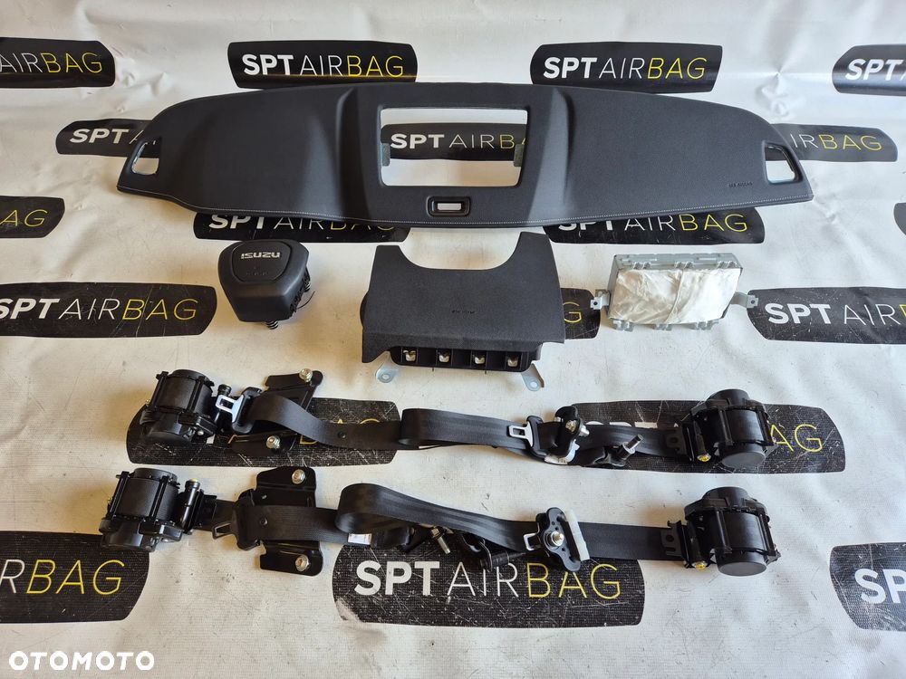 ISUZU D-MAX DESKA ROZDZIELCZA KONSOLA KOKPIT PULPIT PODUSZKI AIRBAG AIR BAG PASY KURTYNY KIT SET - 1