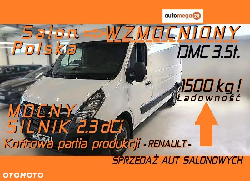 Renault MASTER VAN L2H2 WZMOCNIONY 1500KG ŁADOWNOŚĆ MOCNY SILNIK 2.3 DCi - 1