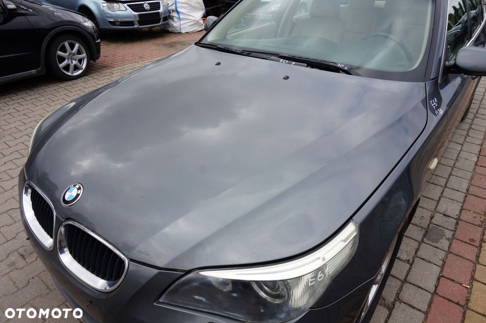 MASKA ZDERZAK BŁOTNIKI LAMPY 5 E61 A36 XENON ADAPTVE SPRYSKI  BMW 2003-2007 SZARY TITANGRAU PRZÓD KOMPLETNY - 4