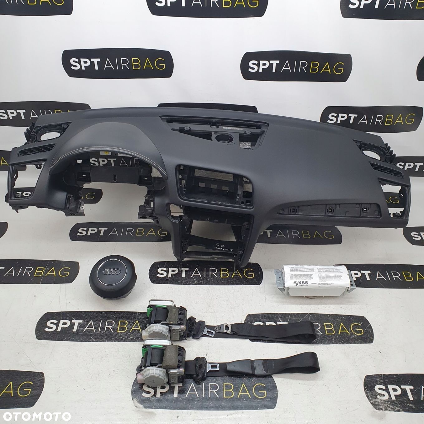 AUDI SQ5 8R LIFT DESKA ROZDZIELCZA KONSOLA KOKPIT PULPIT PODUSZKI AIRBAG AIR BAG PASY KIT SET - 1