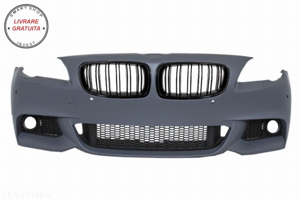 Bara Fata BMW Seria 5 F10 F11 (2011-2014) M-Technik Design cu Grile Centrale M Des- livrare gratuita - 1
