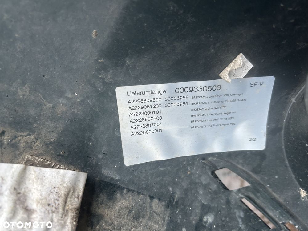 ZDERZAK PRZEDNI S-KLASA W222 LIFT AMG ORG - 4