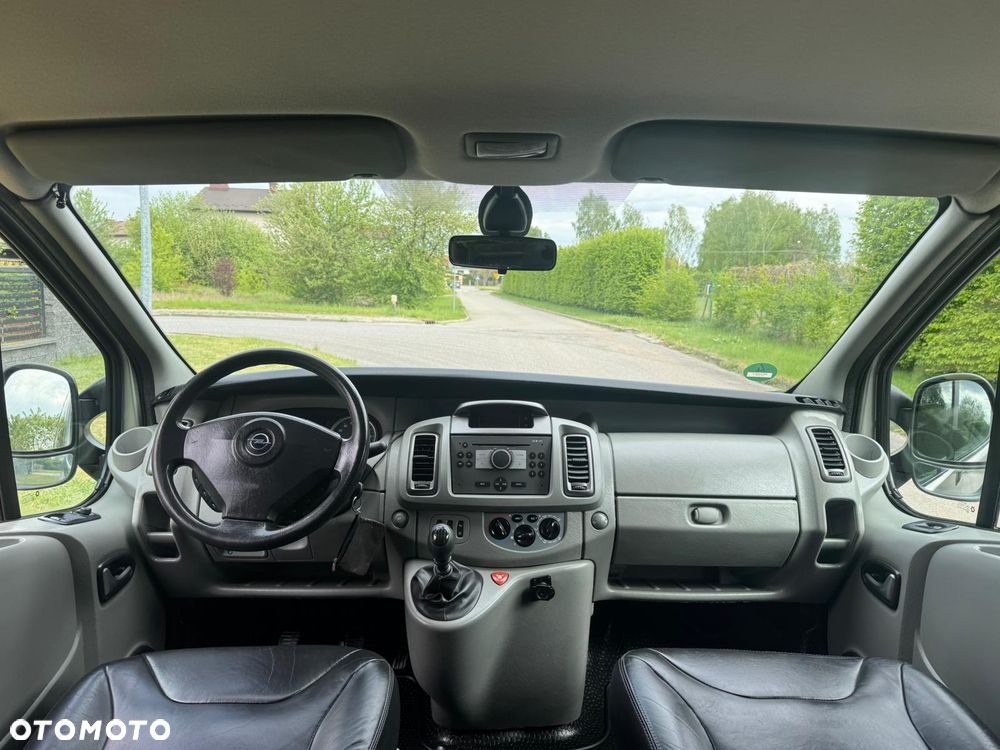 Opel VIVARO L2H1 Długi Klima Elektryka Skóry Dubel Kabina 6os Brygadówka Hak - 18