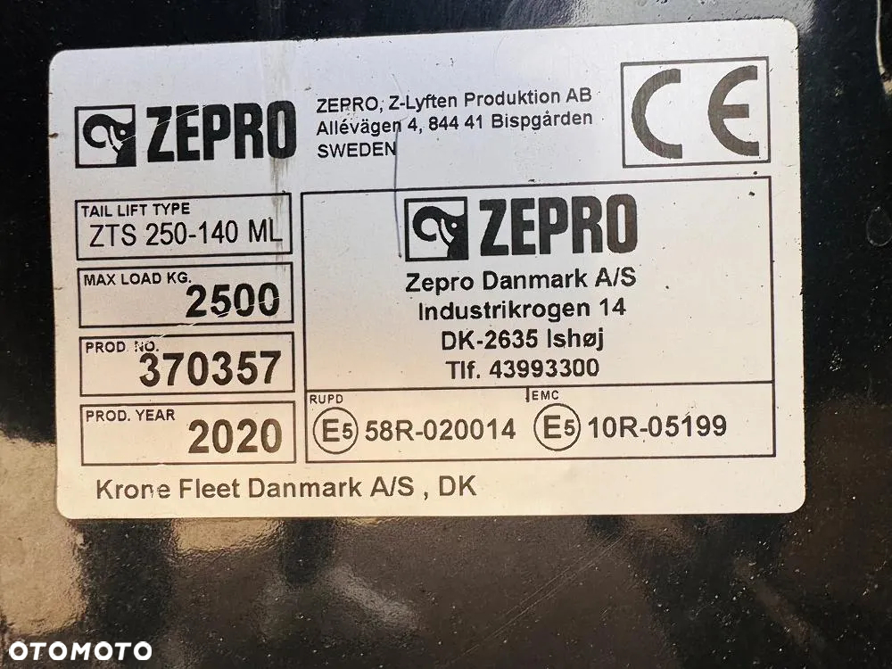 Krone Doppelstock , ZEPRO 2.5 T, Carrier Vector 1550 - 25