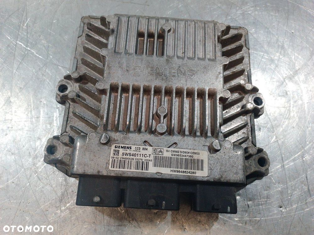 KOMPUTER, STEROWNIK CITROEN C2 5WS40111C-T   9653447380 1.4 HDI - 5