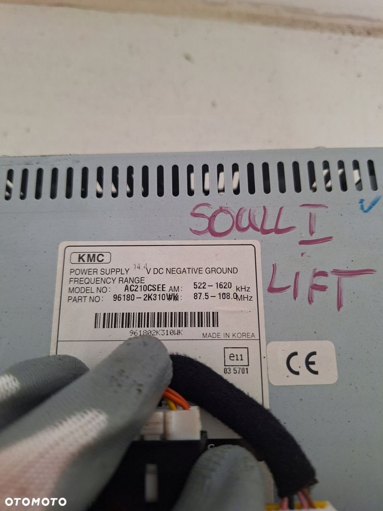 radio cd kia soul i lift 96180-2k310 - 2