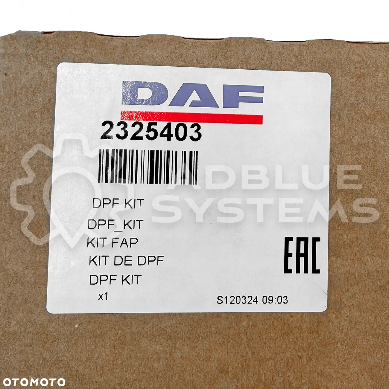 Zestaw uszczelek filtra DPF OE DAF 2325403 - 3