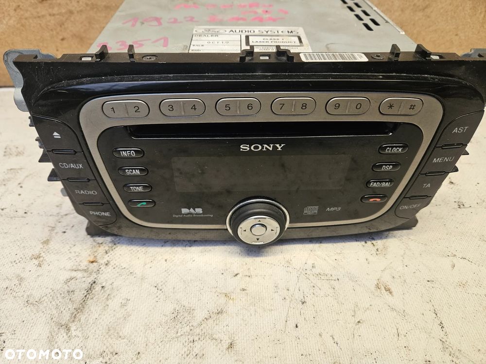 Radio Sony Ford Mondeo MK4 S-max mk1 Lift Kod - 2