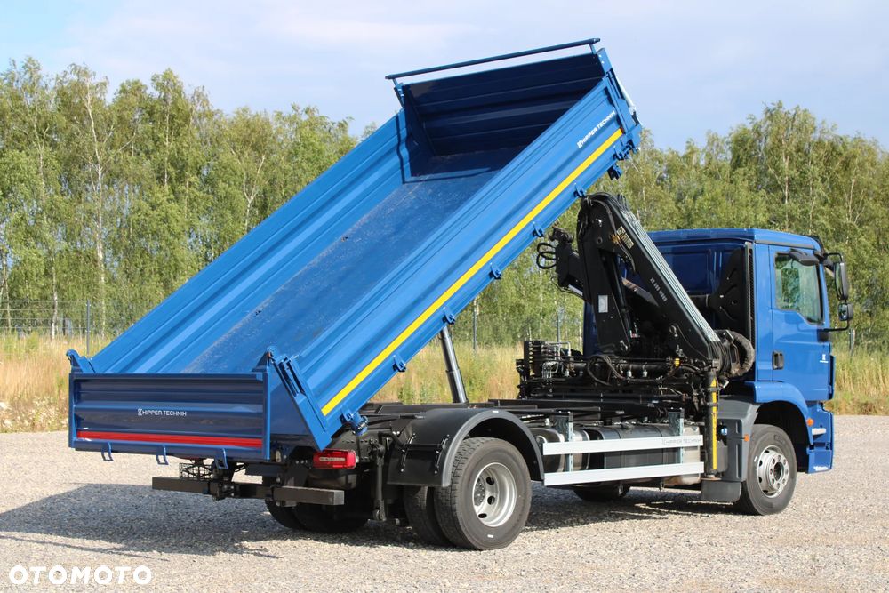 MAN TGM 15.290 Nowy 3-stronny WYWROT Żuraw HDS Hiab 099 BS-2 HiDuo Sterowanie radiowe 5,6 funkcja Kiper Wywrotka - 16