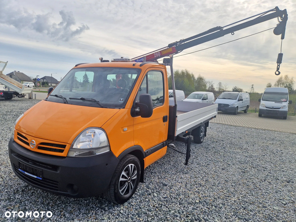 Nissan INTERSTAR 2,5 DCI 120 KONNA SKRZYNIA 4M HDS DŻWIG HIAB HMF 1760KG UDŻWIGU WCIĄGARKA WARN 900KG 152T/KM PRZEBIEGU GWARANCJA WEBASTO