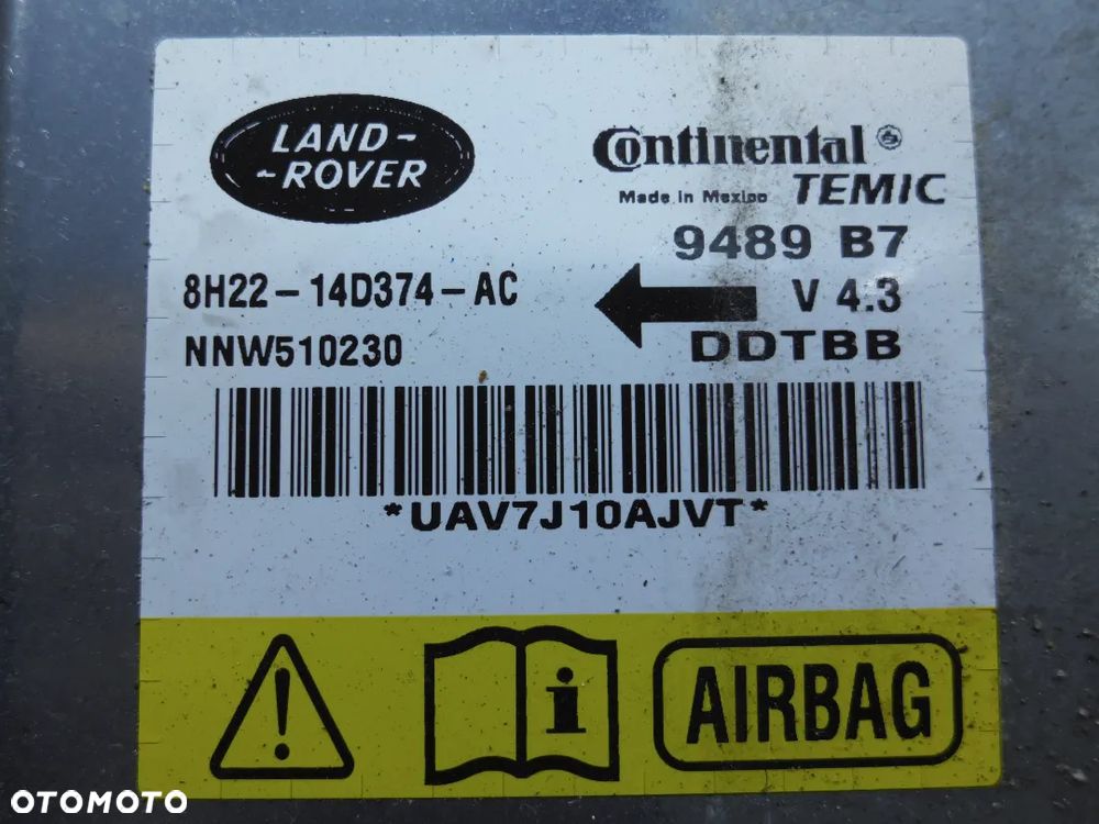 RANGE ROVER SPORT DISCOVERY 3 SENSOR PODUSZKI AIRBAG 8H2214D374AC - 2