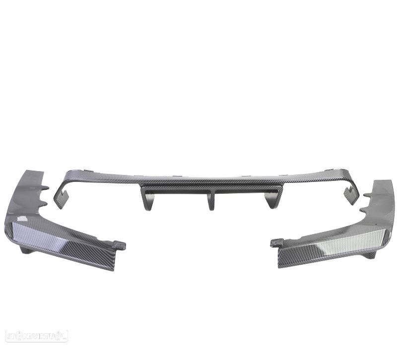 DIFUSOR TRASEIRO BMW F80 M3 F82 F83 CARBONO - 1