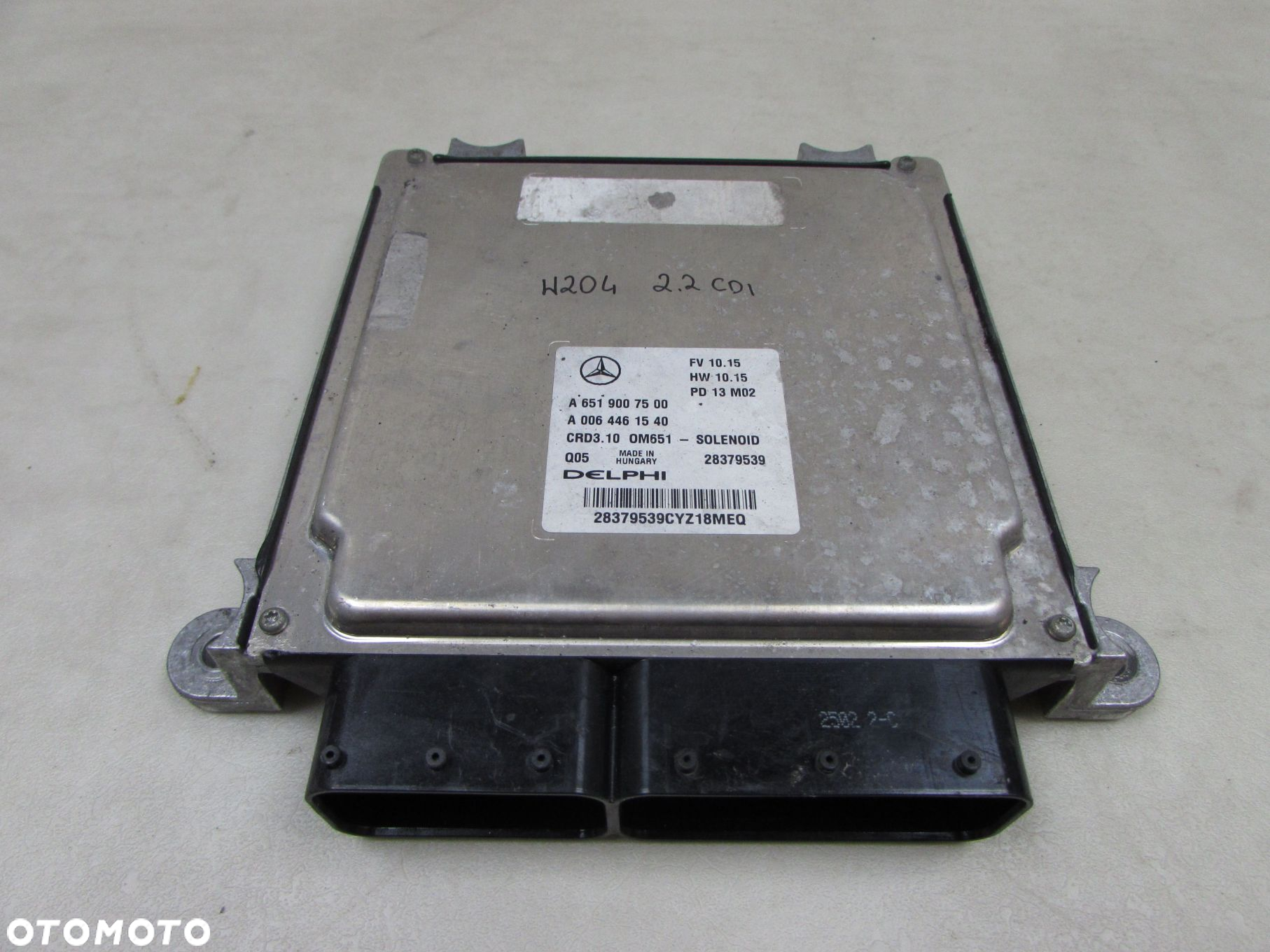 MERCEDES W212 W204 2.2 CDI 651 12-18 KOMPUTER STEROWNIK SILNIKA A6519007500 A0064461540 CRD3.10 - 2