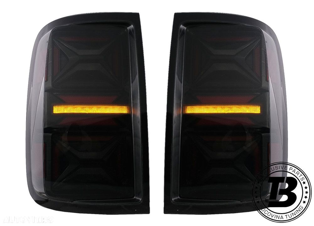 Stopuri Full LED compatibile cu VW Amarok Smoke Design - 6