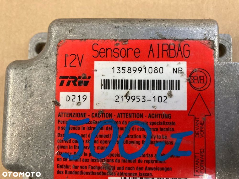 DUCATO BOXER JUMPER 06- MODUŁ SENSOR PODUSZKI AirBag Euro 4 - 2