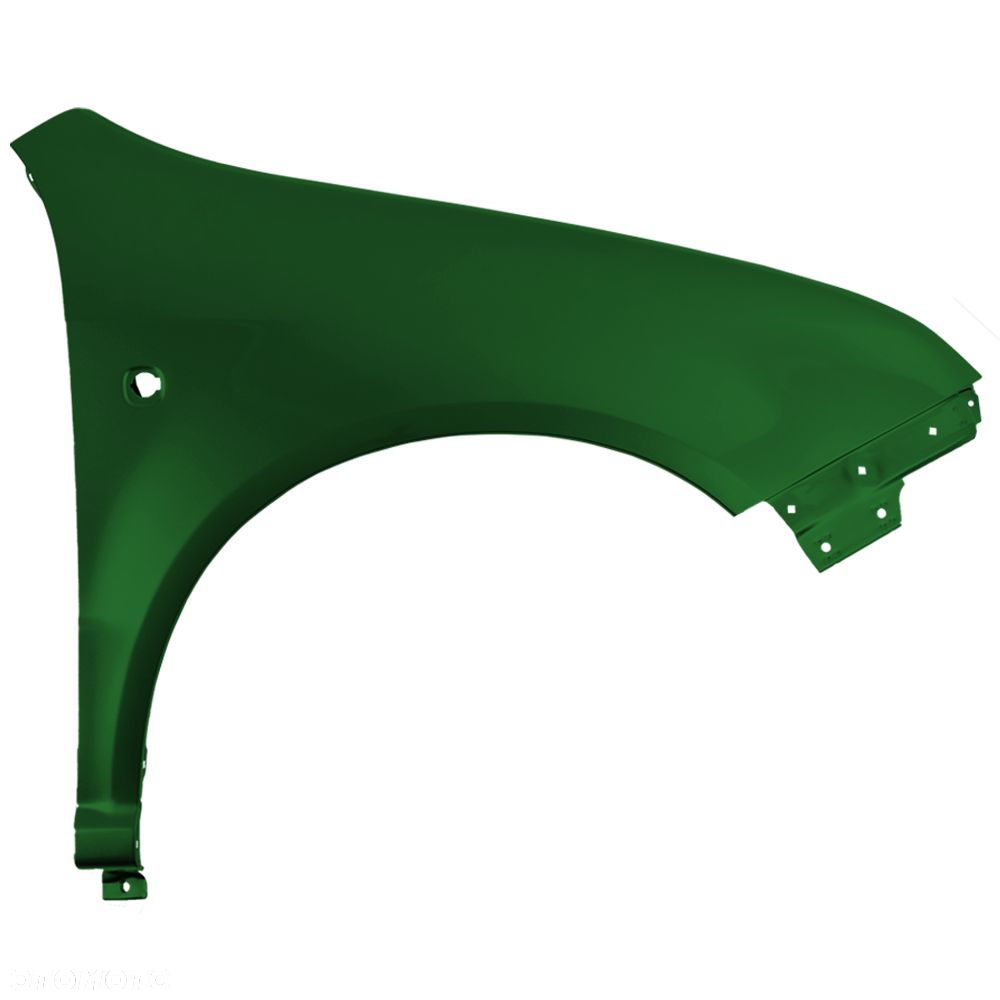 BLU Błotnik SKODA FABIA I 1 6Y 9570 prawy zielony 99-07 przód ocynk NaturGrün Metallisch - 2