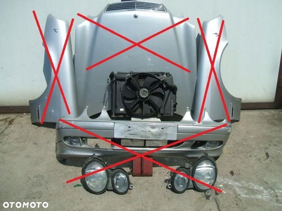 MERCEDES CLK W208 C-klasa W202 chłodnice komplet chłodnica wentylator - 1