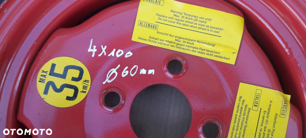LIGIER NOVA KOŁO DOJAZDOWE 4X100 4.80-12 - 5
