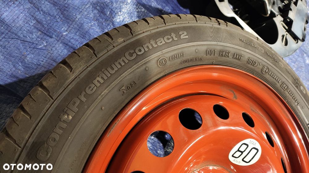 KOŁO ZAPASOWE DOJAZDOWE 15'' 4x100 185/55R15 ZESTAW NAPRAWCZY LEWAREK KLUCZ DO KÓŁ UCHO HOLOWNICZE RENAULT WIND TWINGO II - 2