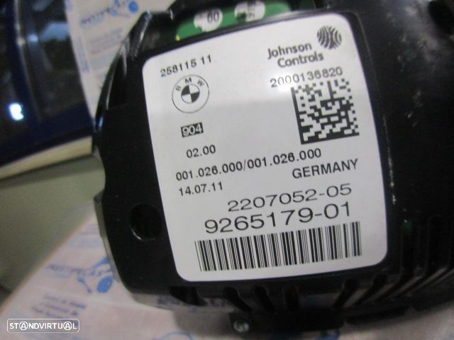 Quadrante 926517901 BMW F11 FASE 1 520D 2011 2.0D 184CV 5P PRETO KM/H DIGITAL - 4