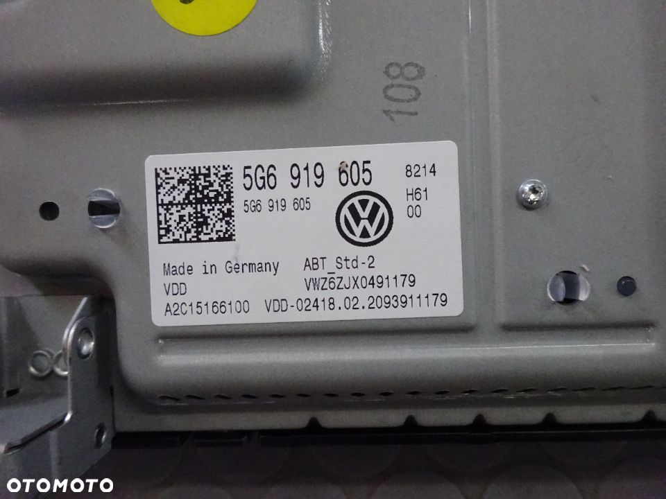 5G6919605  3G5035832 radio wyswietlacz multimedia VW Passat B8 czesci - 6