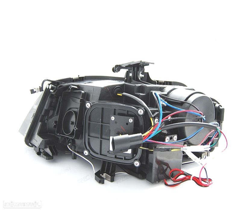 FARÓIS FRONTAIS PARA AUDI A4 B8 07-11 LUZ DIURNA FUNDO CROMADO - 2