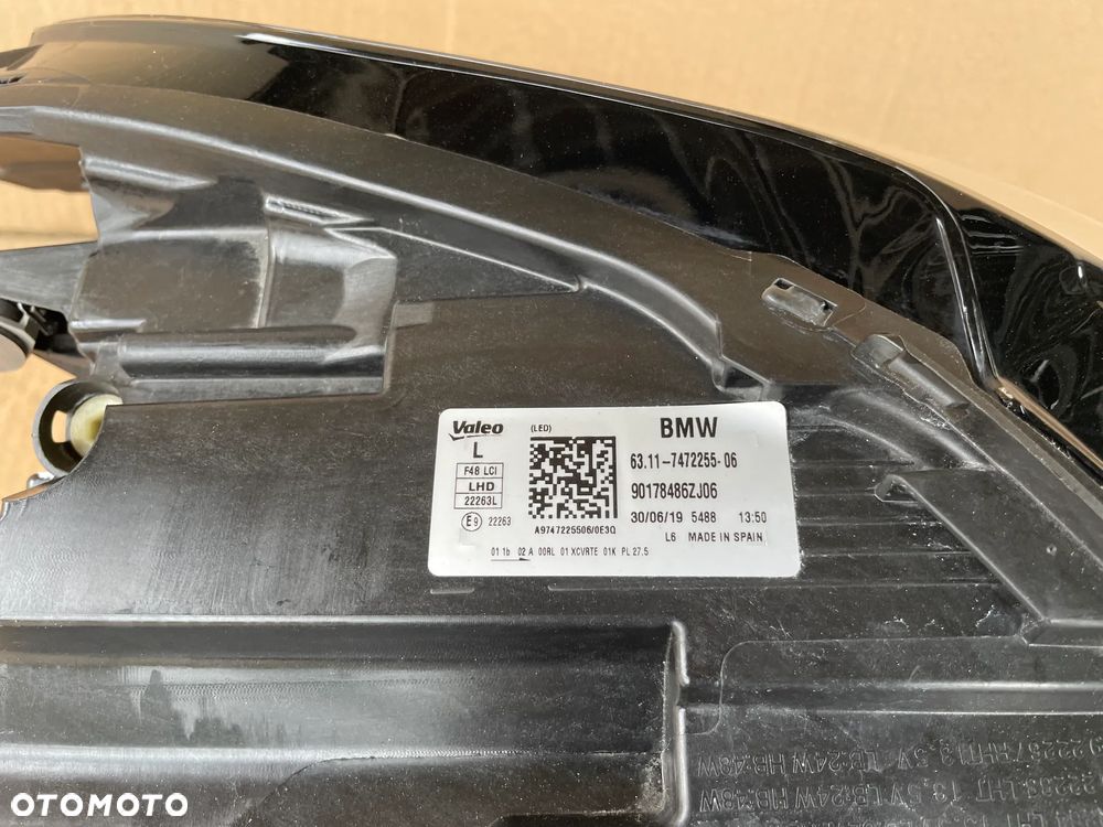 BMW X1 F48 LCI LIFT 7472255 LAMPA PRZEDNIA LEWA FULL LED EUROPEJSKA - 6