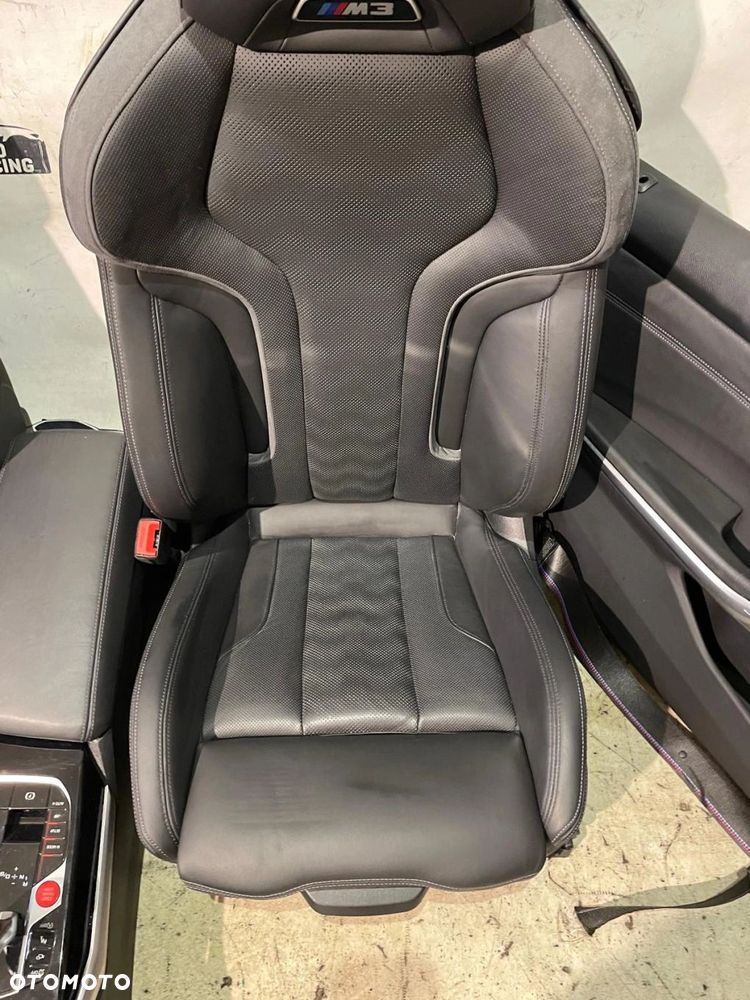 FOTELE TAPICERKA SKÓRA PRZÓD TYŁ ROLETKI BMW M3 TOURING G81 WENTYLACJA - 4