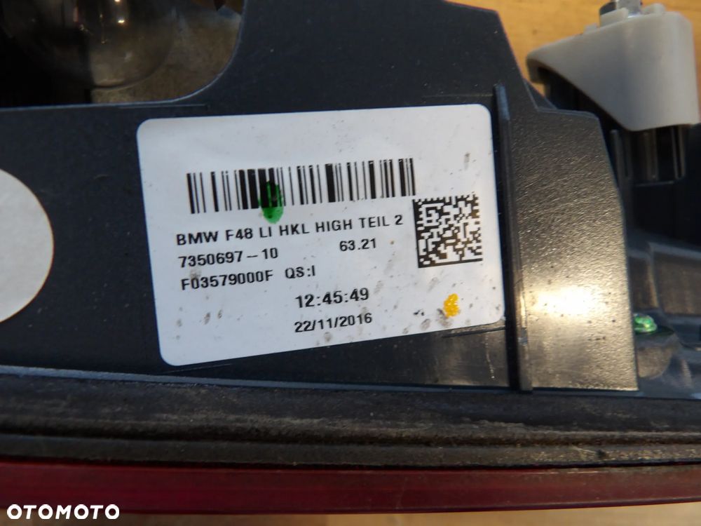 BMW - F48,X1 - LEWA LAMPA TYLNA - EUROPA - 7350697 - 3