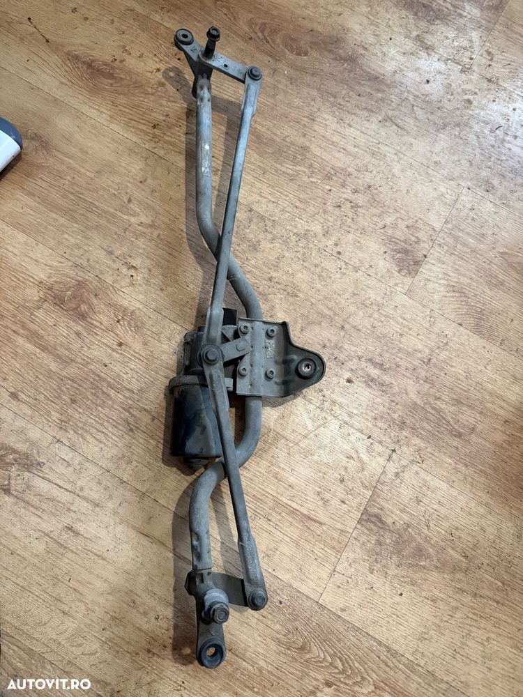 Ansamblu Ștergătoare / Timonerie cu Motoraș VW Transporter T5 Multivan Caravelle - Cod 7E1955113 - 1