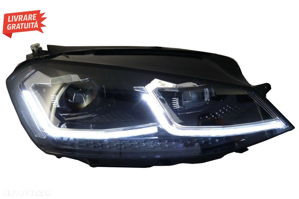 Faruri LED VW Golf 7 VII (2012-2017) Facelift G7.5 R Line Look cu Semnal Dinamic- livrare gratuita - 6