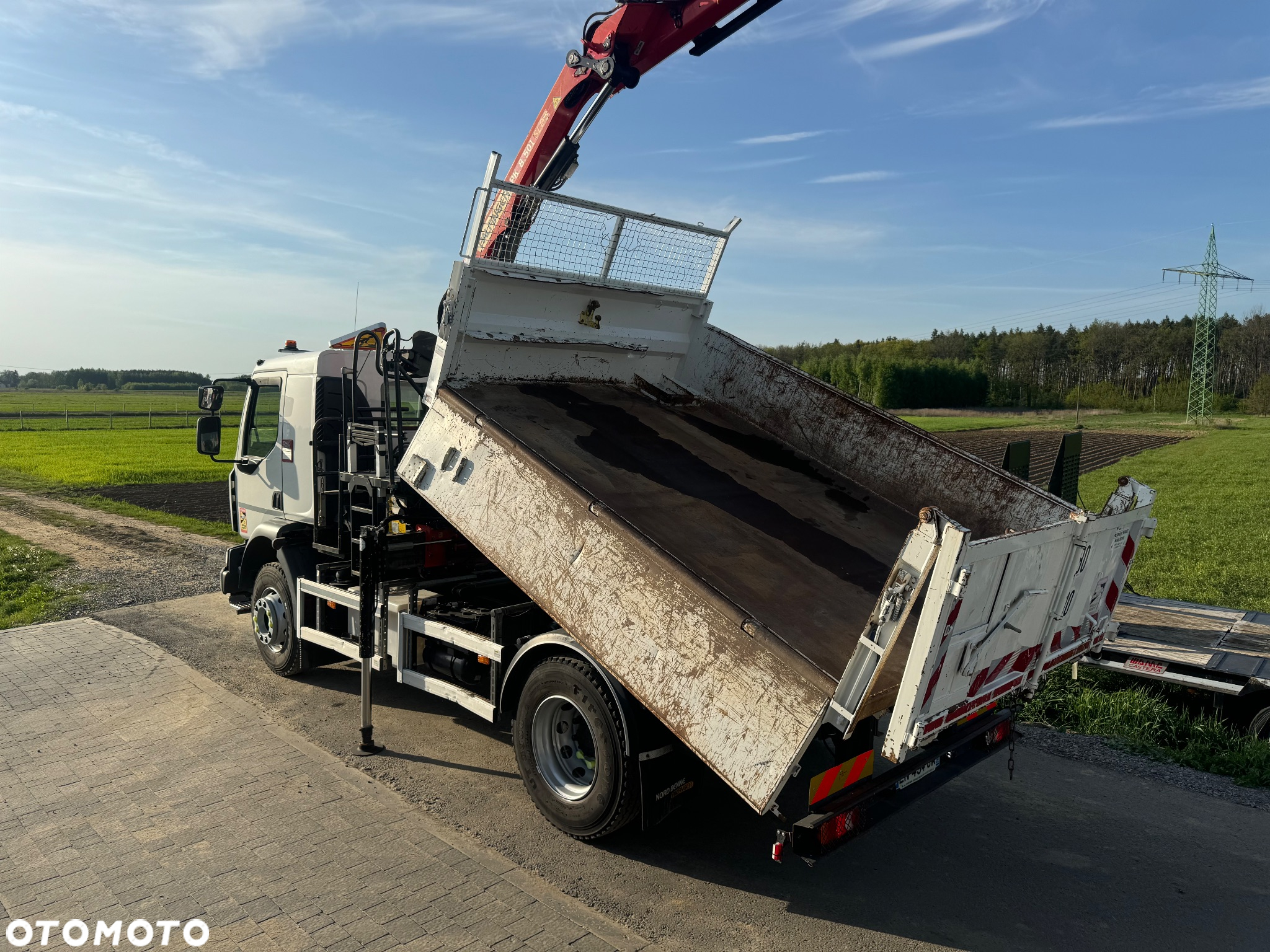 Renault RENAULT D14 /  / WYWROTKA + HDS PALFINGER 8.501 SLD3 - 7