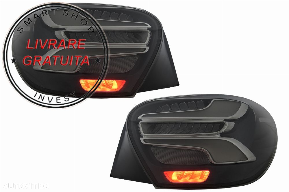 Stopuri LED Mercedes A-Class W176 (2013-08.2015) Facelift Design Fumurii cu Semnal- livrare gratuita - 11