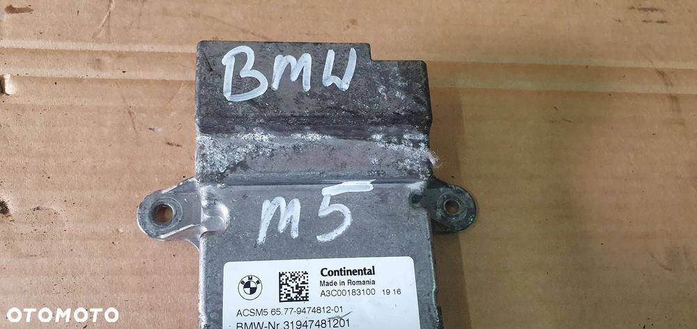 Moduł Sensor Airbag Poduszek BMW M5 G30 F90 9474812 - 7