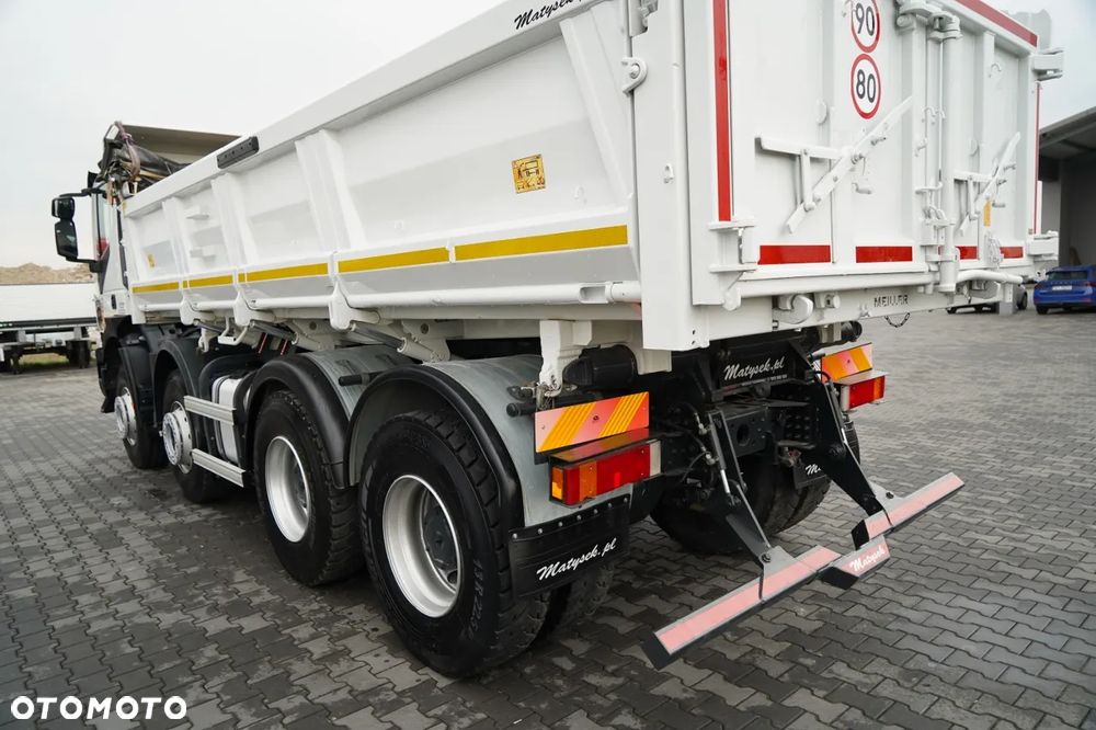 Iveco TRAKKER / 8x4 / WYWROTKA / HYDROBURTA / BORDMATIC / EURO 6 / MEILLER KIPPER - 19