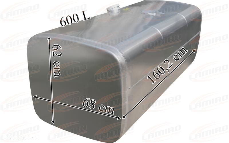 ZBIORNIK PALIWA MAN 600L 1602 X 620 X 680 ALUMINIOWY - 2