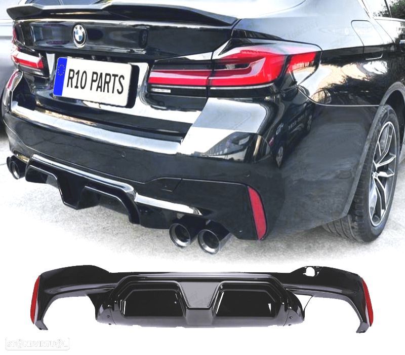 DIFUSOR BMW G30 LOOK M5 PRETO BRILHANTE - 1