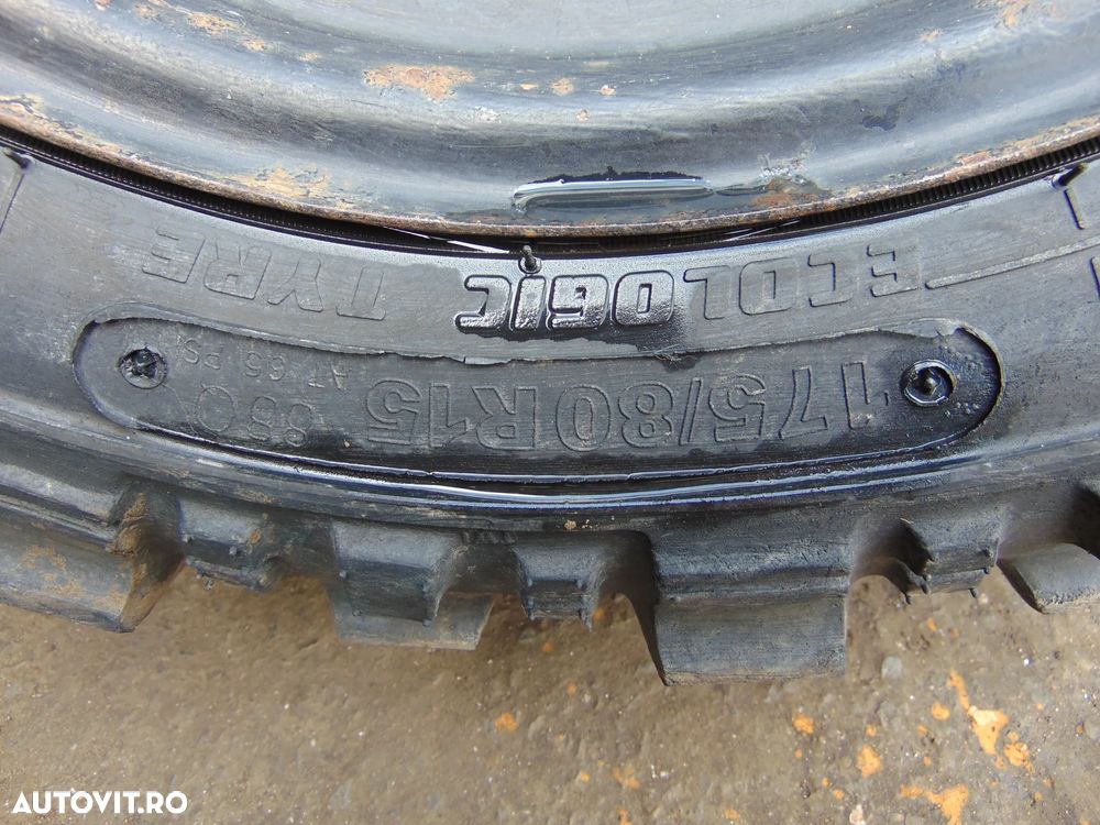 Jante cu anvelope Simex Suzuki Samurai Vitara Jimny feroza r15 175x80xr15 off road teren - 9