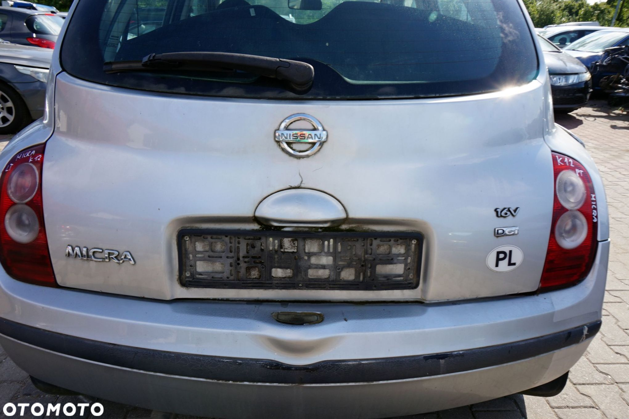 KLAPA BAGAŻNIKA TYLNA MICRA K12 5D HB KY0  SREBRNY NISSAN 2003-2007 - 2