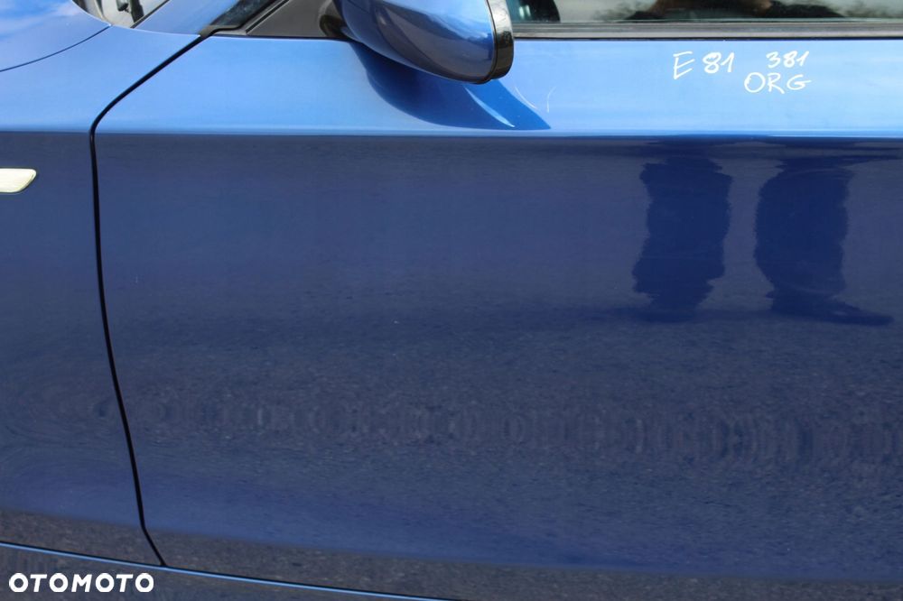 DRZWI LEWY PRZÓD BMW E81 E82 E88 381 LE MANS BLAU - 2