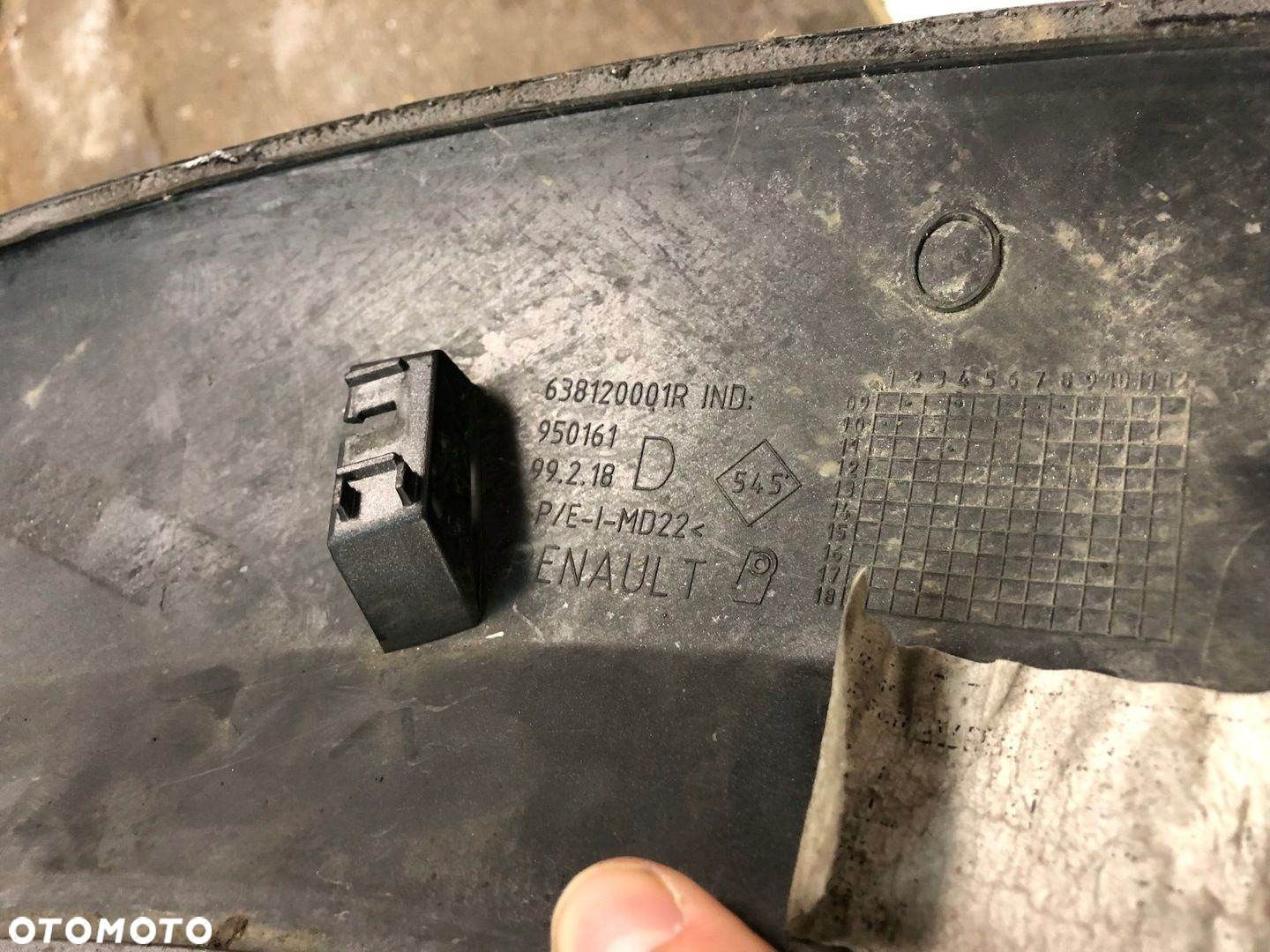 LISTWA BŁOTNIKA PRAWY PRZÓD PRZEDNIA RENAULT MEGANE III 3 RS 638120001R - 3